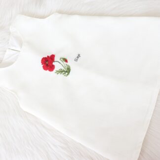 Kişiye Özel İsimli Tunik Elbise - Kırmızı Gelincik